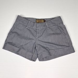 DEAR JOHN NAVY & WHITE CUFFED SHORT